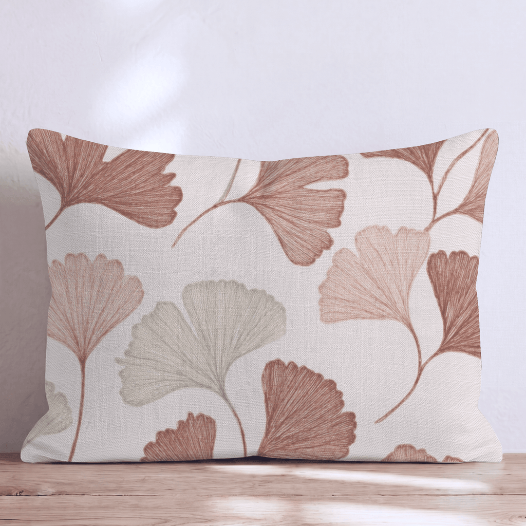 Elegant Ginkgo Throw Pillow - Hillcroft Home