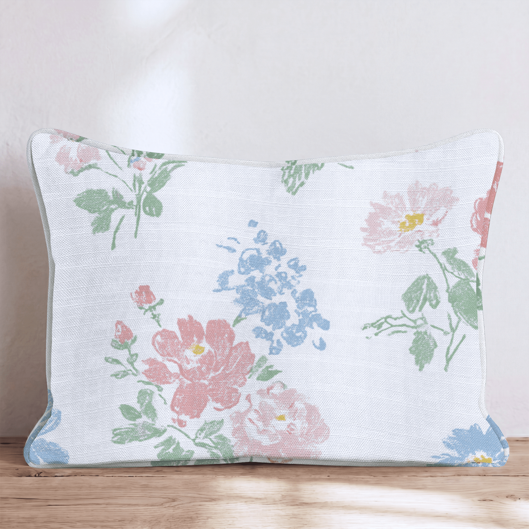 Ellie Flowers Throw Pillow - Hillcroft Home
