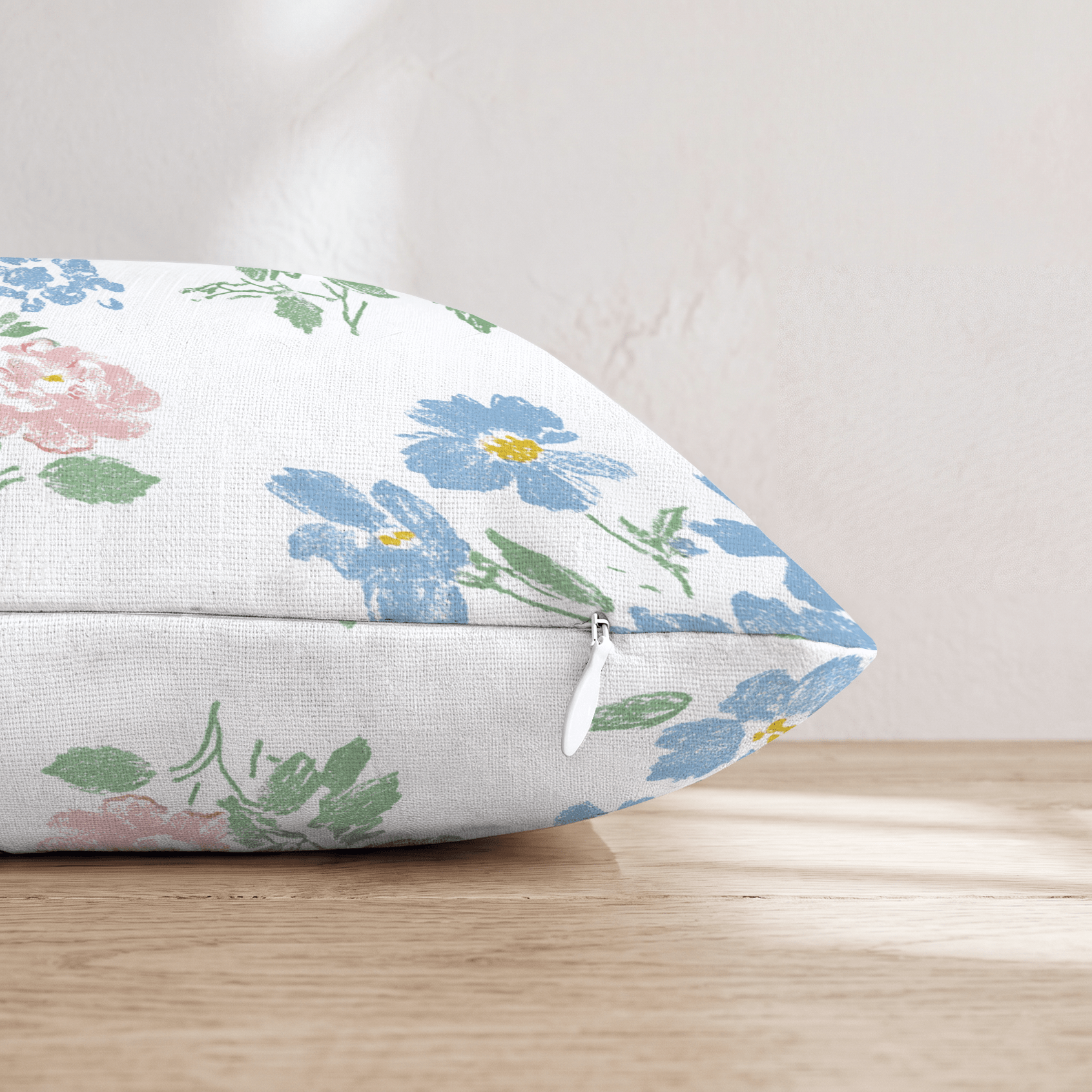 Ellie Flowers Throw Pillow - Hillcroft Home