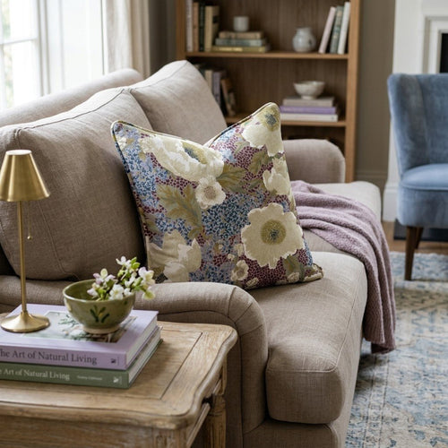 Ellis Flower Throw Pillow - Hillcroft Home