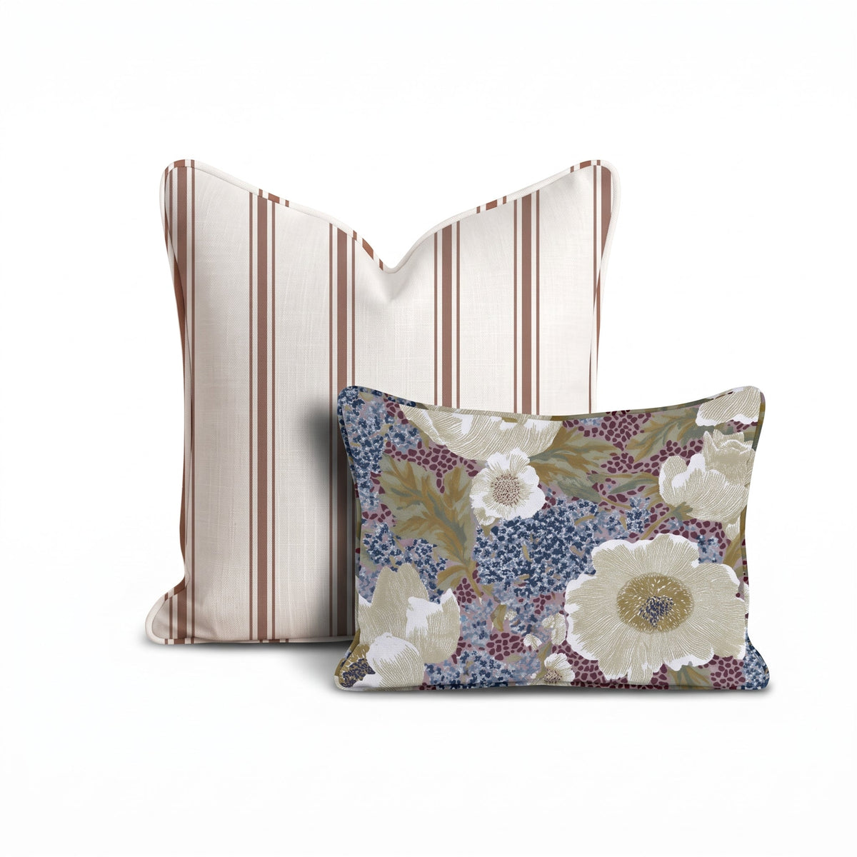 Ellis Flowers Duo Throw Pillow Bundle throw pillow - Hillcroft Home