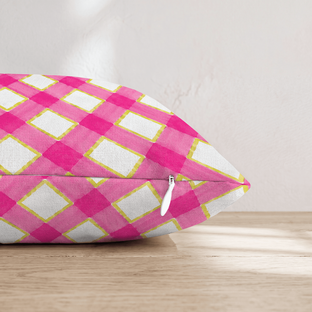 Eloise Lattice Throw Pillow - Hillcroft Home