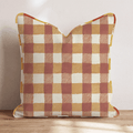 Ember Gingham Throw Pillow - Hillcroft Home