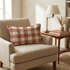 Ember Gingham Throw Pillow - Hillcroft Home