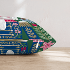 Emerald Folk Nutcracker Throw Pillow - Hillcroft Home
