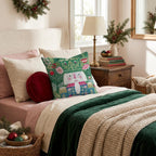 Emerald Folk Nutcracker Throw Pillow throw pillow - Hillcroft Home