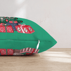 Emerald Ornament Tree Throw Pillow - Hillcroft Home