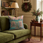 Emerald Storefront Bookshelves Throw Pillow throw pillow - Hillcroft Home