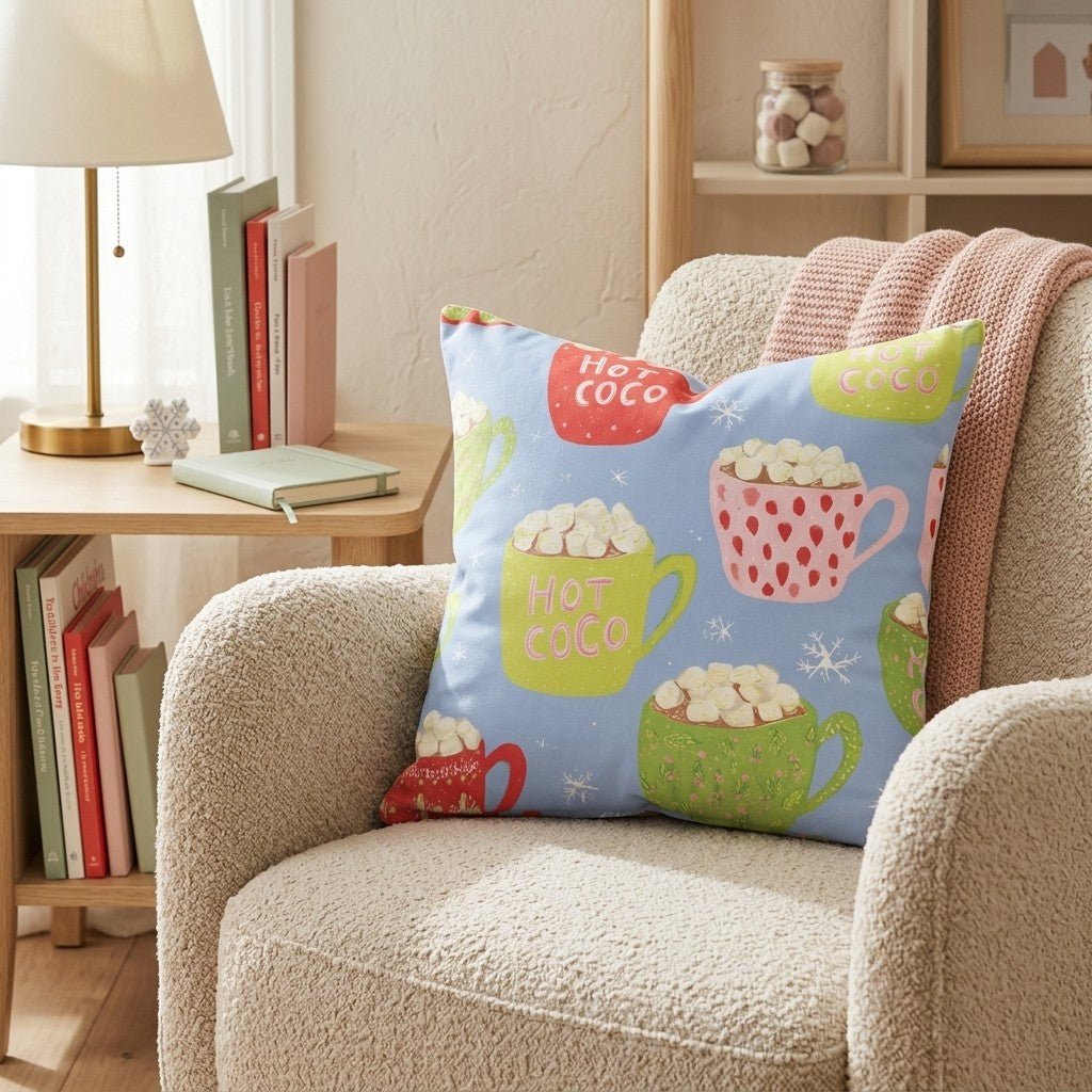 Endless Hot Coco Throw Pillow - Hillcroft Home