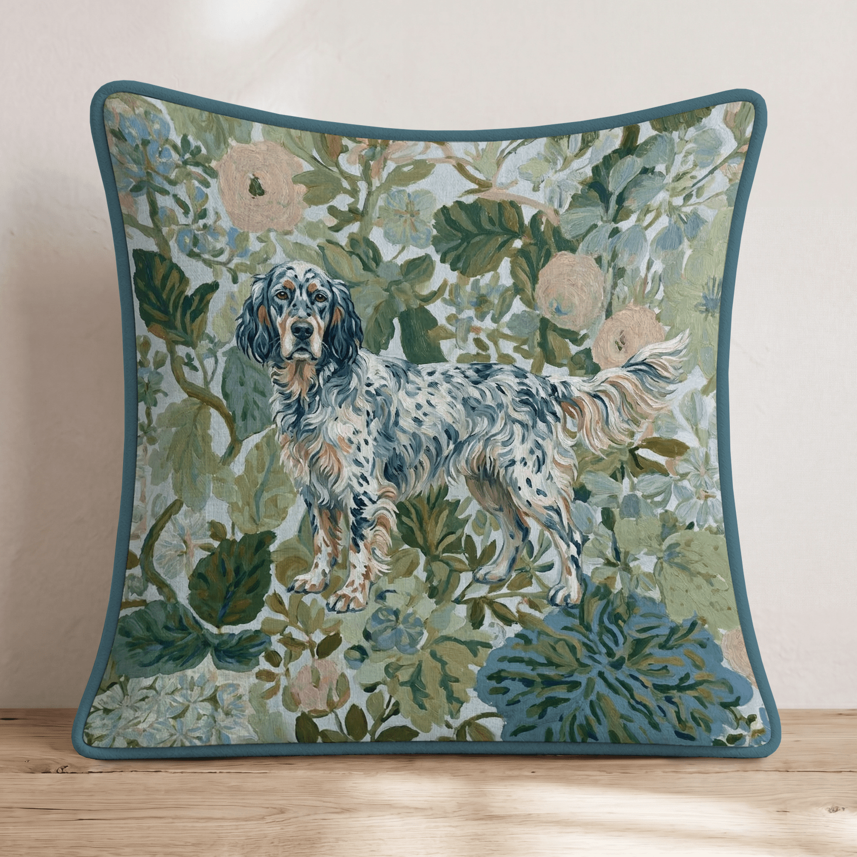 English Setter Power Throw Pillow - Hillcroft Home