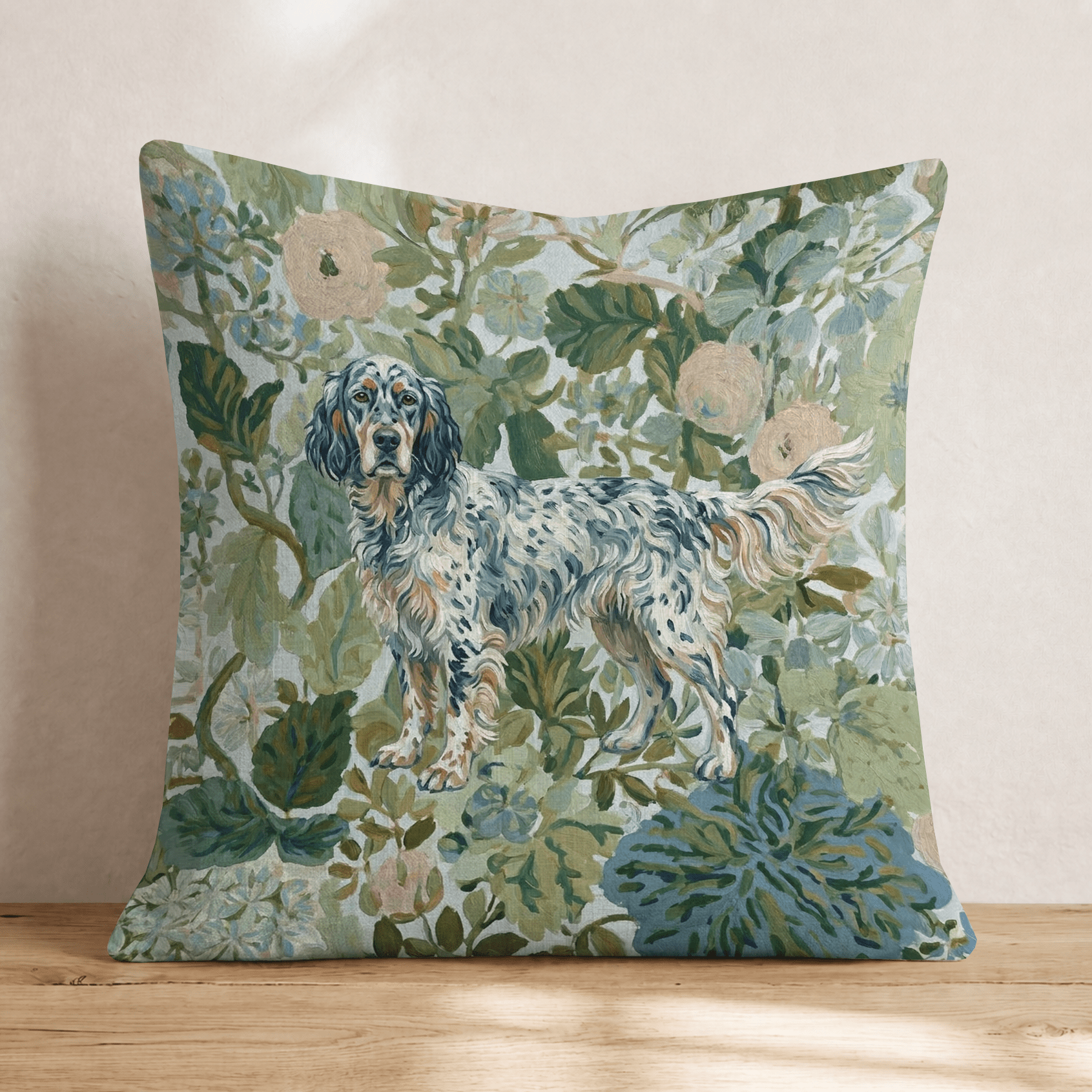 English Setter Power Throw Pillow - Hillcroft Home