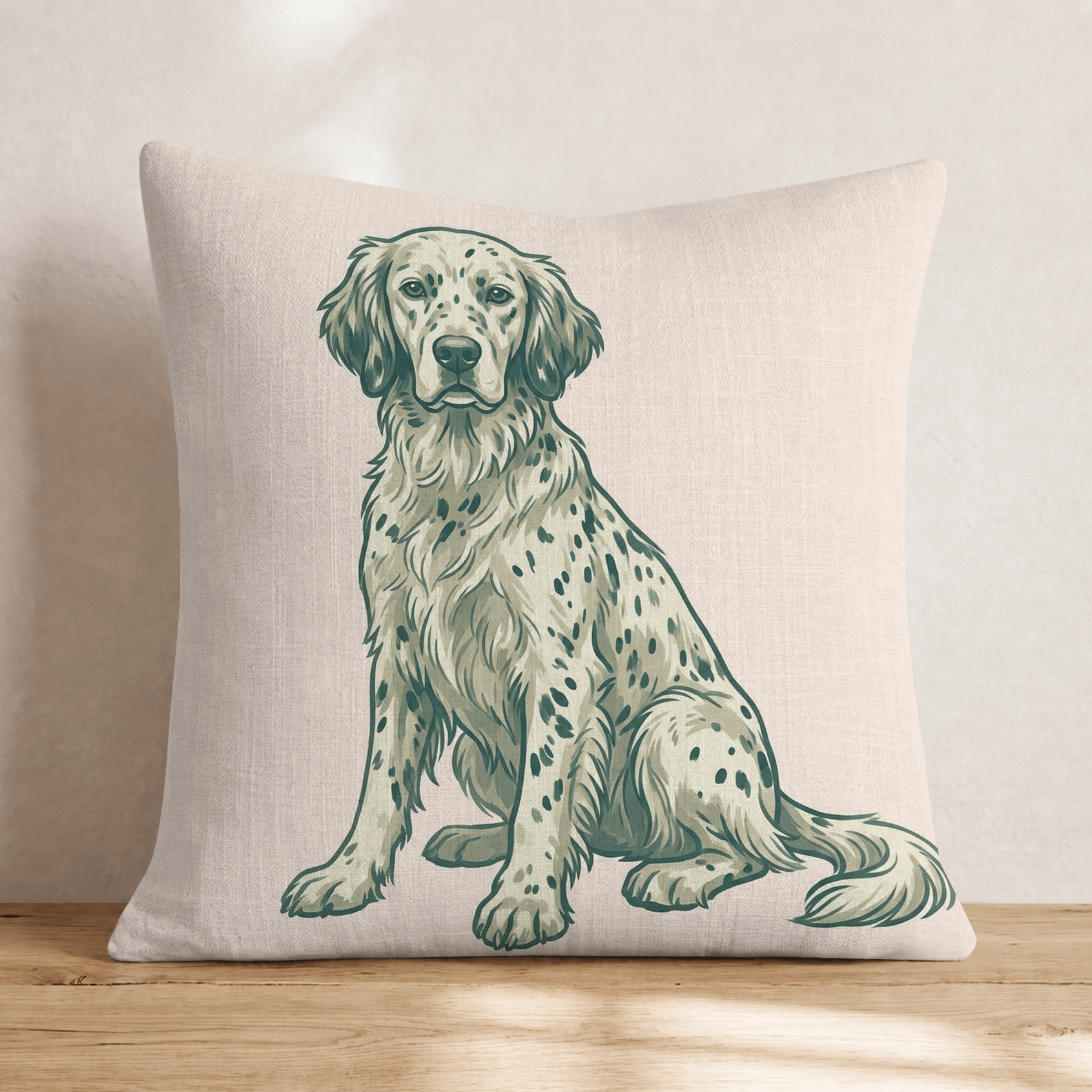 English Setter Throw Pillow - Hillcroft Home