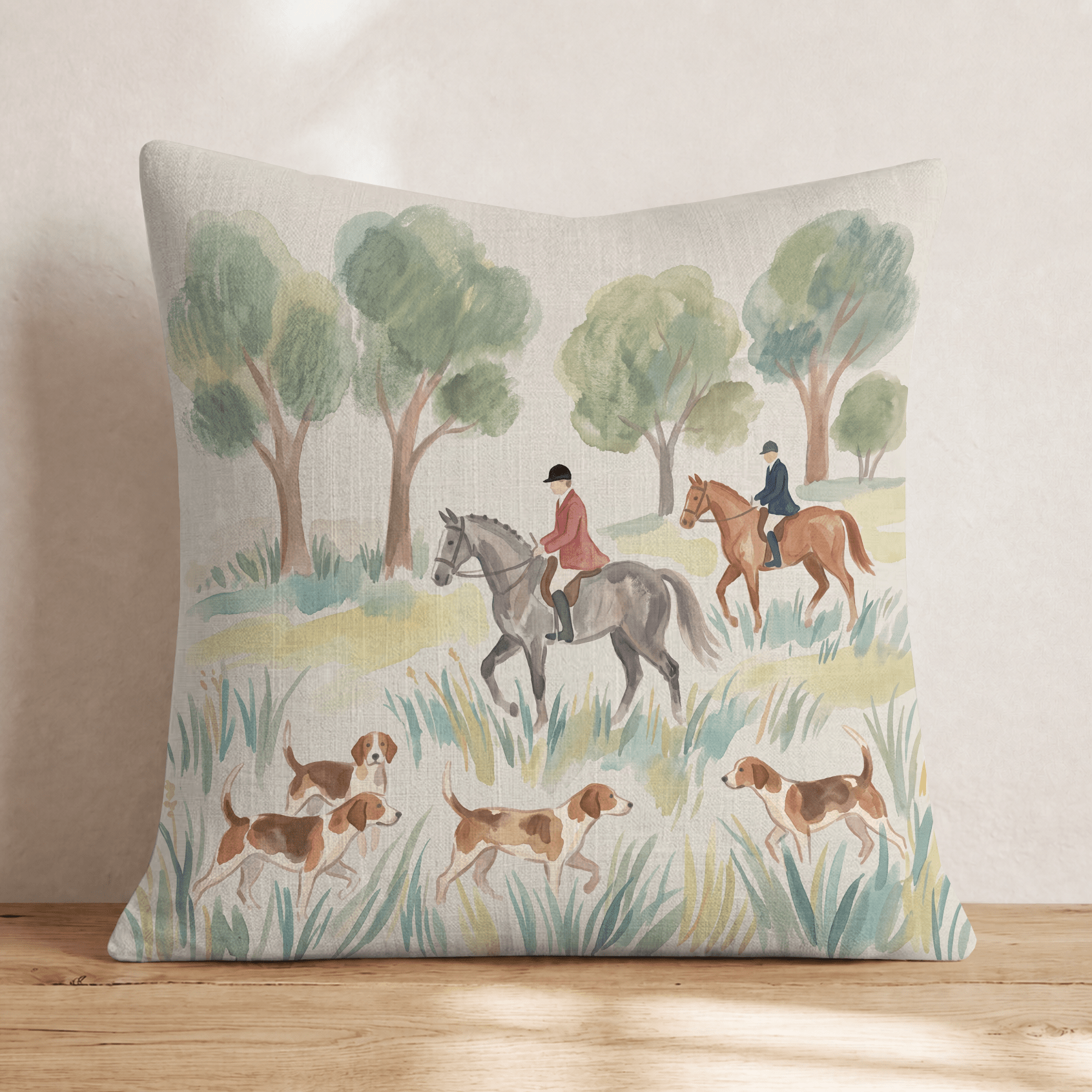 Equestrian Hunt Throw Pillow - Hillcroft Home