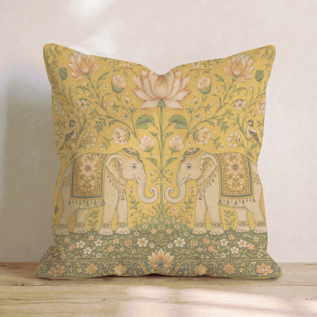 Esmerelda Elephant Throw Pillow - Hillcroft Home