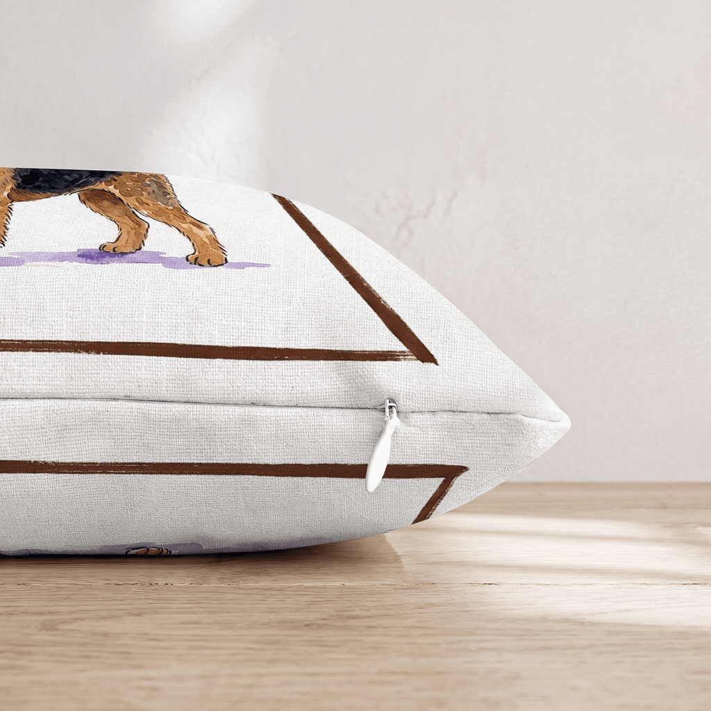 Espresso Martini Airedale Throw Pillow - Hillcroft Home