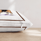 Espresso Martini Basset Hound Throw Pillow - Hillcroft Home