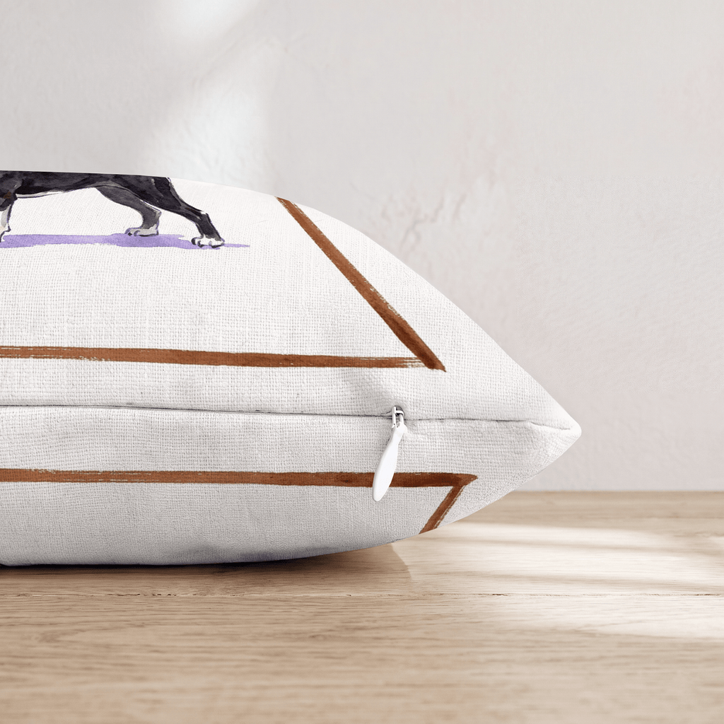 Espresso Martini Boston Terrier Throw Pillow - Hillcroft Home