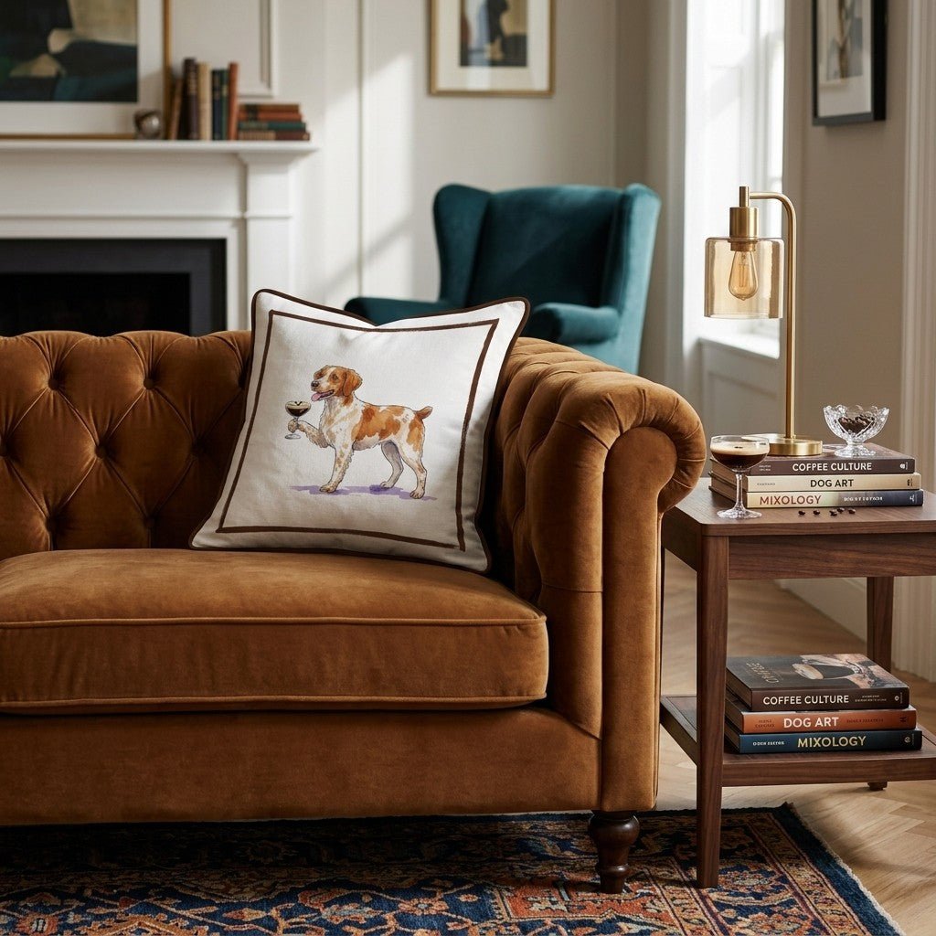 Espresso Martini Brittany Throw Pillow - Hillcroft Home