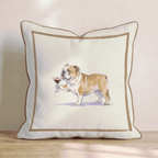 Espresso Martini Bulldog Throw Pillow - Hillcroft Home