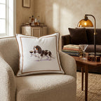 Espresso Martini Cavalier King Charles Spaniel Throw Pillow - Hillcroft Home