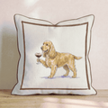 Espresso Martini Cocker Spaniel Throw Pillow - Hillcroft Home