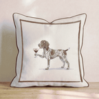 Espresso Martini German Shorthaired Pointer Throw Pillow - Hillcroft Home