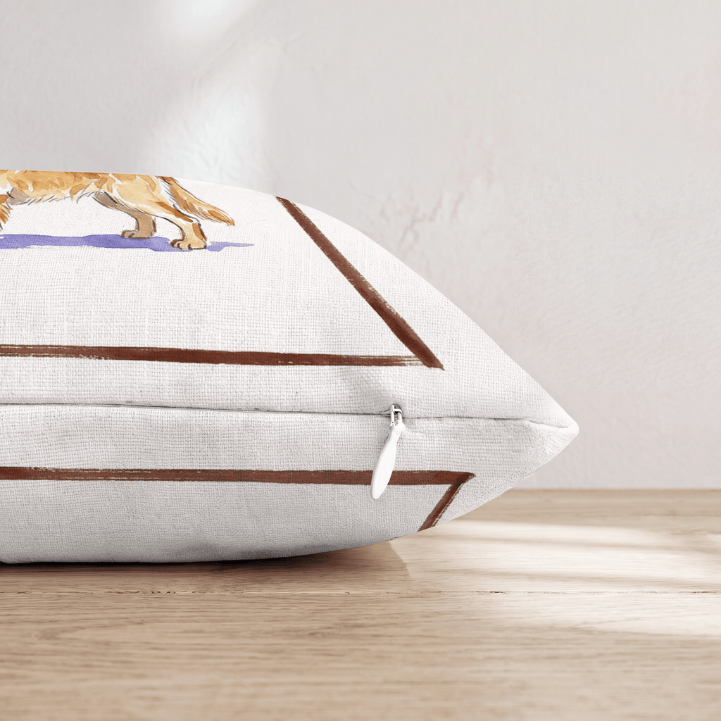 Espresso Martini Golden Retriever Throw Pillow - Hillcroft Home