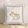 Espresso Martini Golden Retriever Throw Pillow - Hillcroft Home