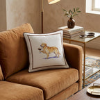 Espresso Martini Golden Retriever Throw Pillow - Hillcroft Home