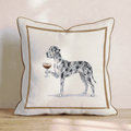 Espresso Martini Great Dane Throw Pillow - Hillcroft Home