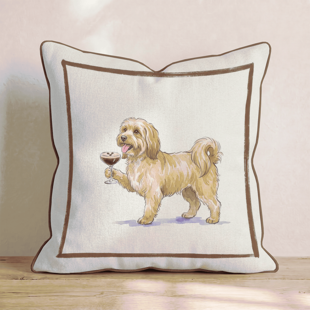 Espresso Martini Havenese Throw Pillow - Hillcroft Home