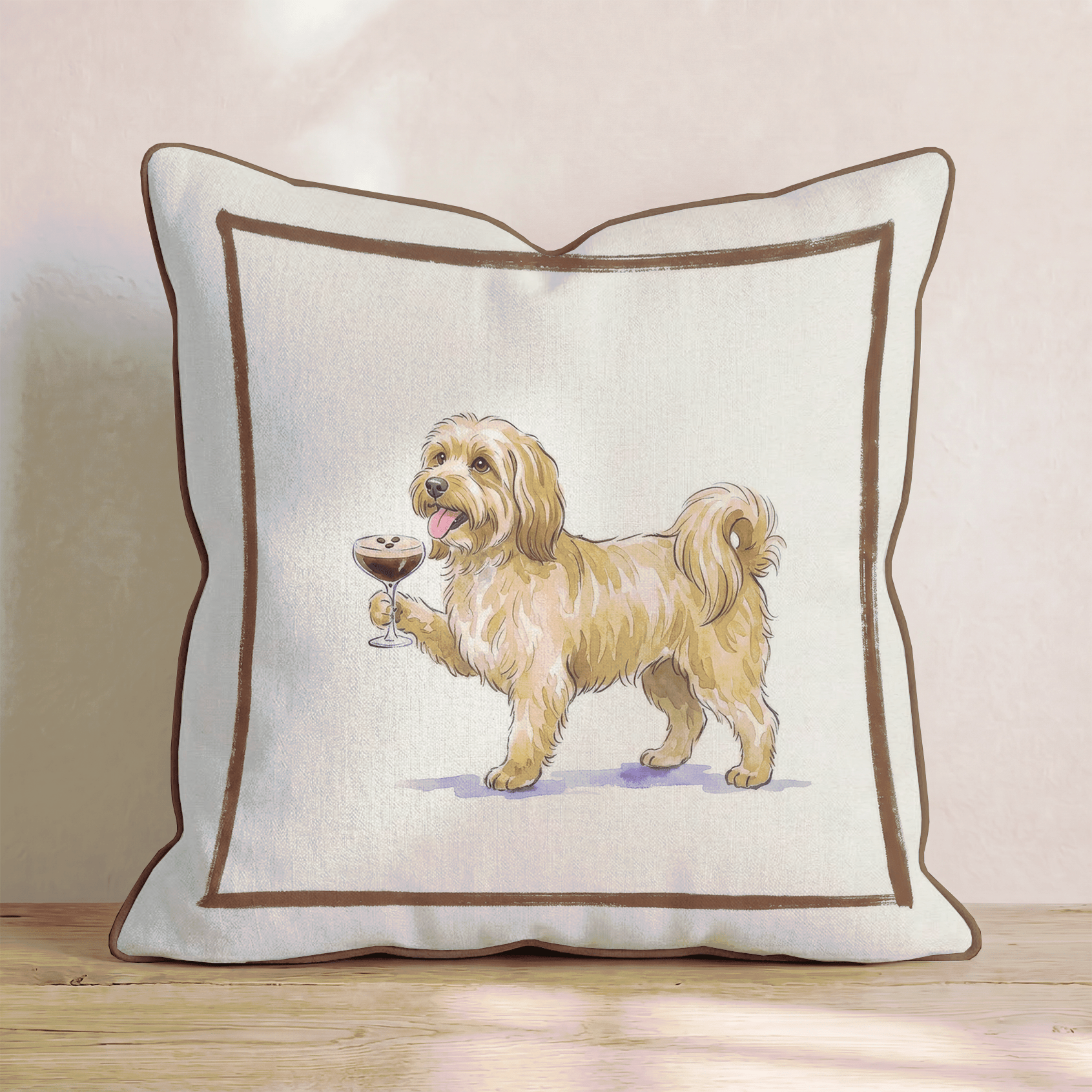 Espresso Martini Havenese Throw Pillow - Hillcroft Home