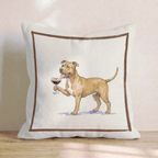 Espresso Martini Pitbull Throw Pillow - Hillcroft Home