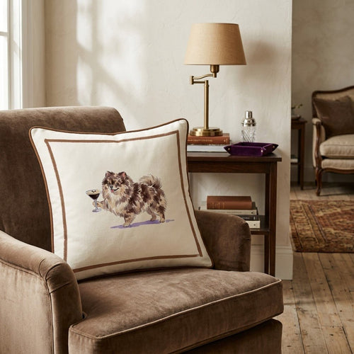 Espresso Martini Pomeranian Throw Pillow - Hillcroft Home