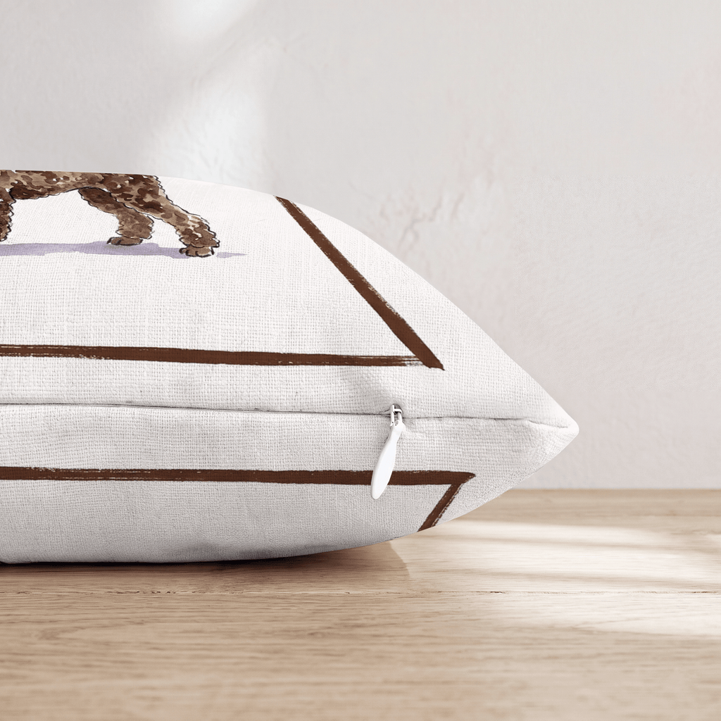 Espresso Martini Poodle Throw Pillow - Hillcroft Home