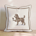 Espresso Martini Poodle Throw Pillow - Hillcroft Home