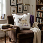 Espresso Martini Pug Throw Pillow - Hillcroft Home