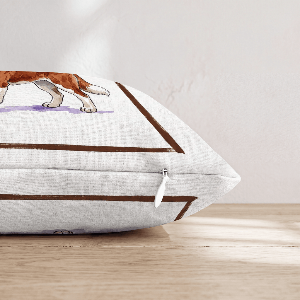 Espresso Martini Saint Bernard Throw Pillow - Hillcroft Home