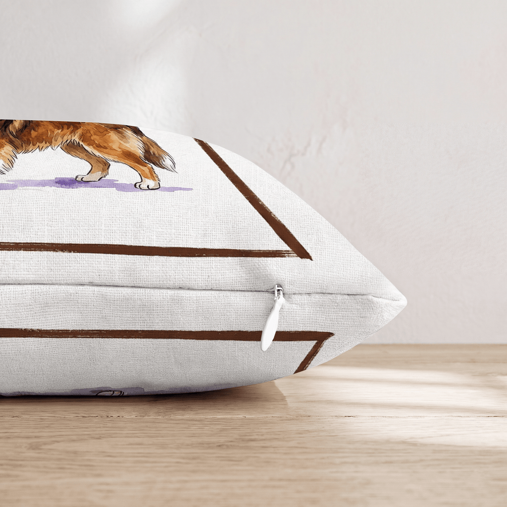 Espresso Martini Shetland Sheepdog Throw Pillow - Hillcroft Home