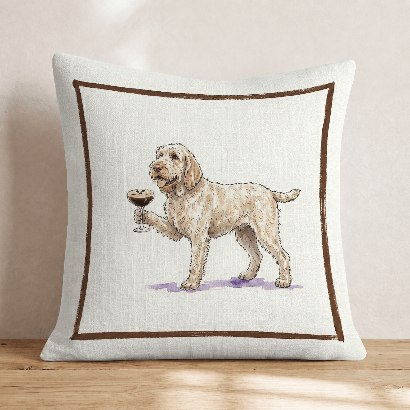 Espresso Martini Spinone Italiano Throw Pillow - Hillcroft Home