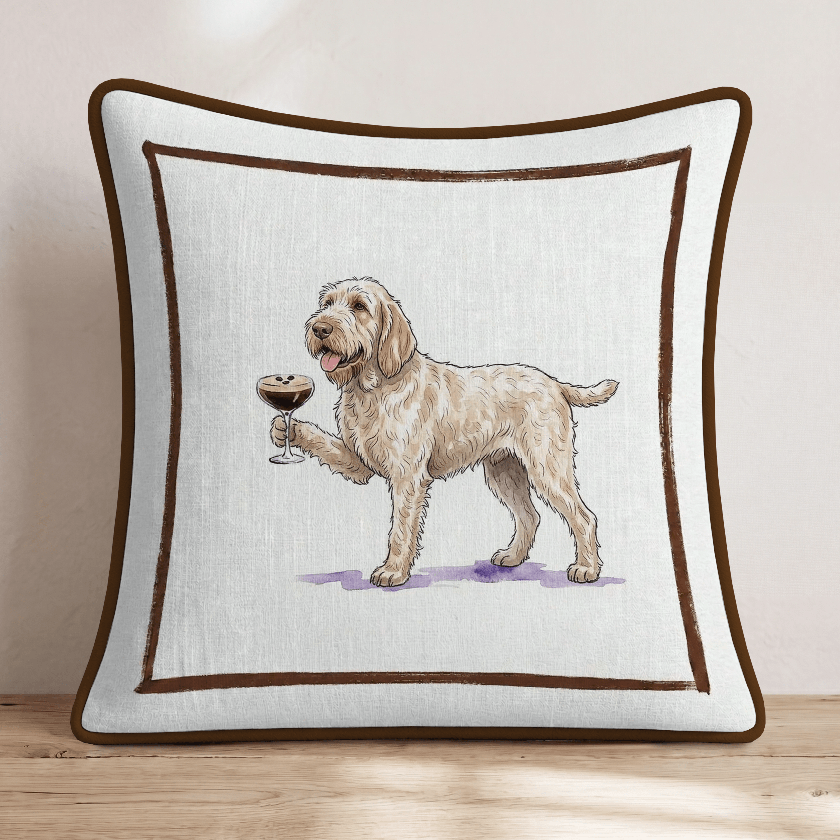 Espresso Martini Spinone Italiano Throw Pillow - Hillcroft Home