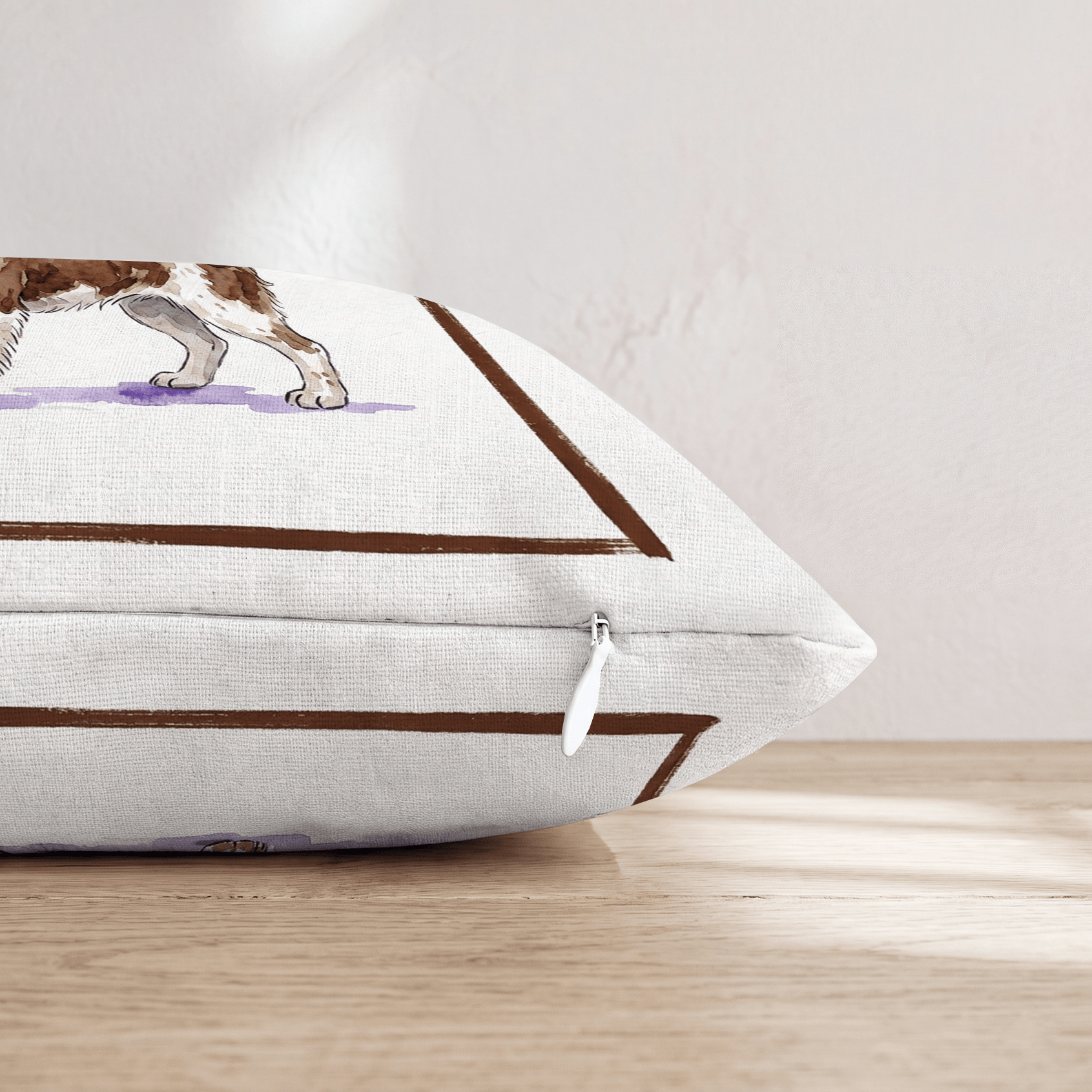 Espresso Martini Springer Spaniel Throw Pillow - Hillcroft Home