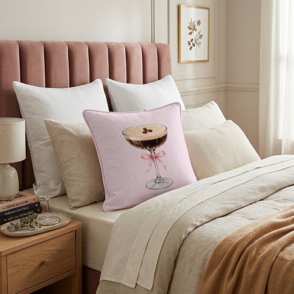 Espresso Martini Throw Pillow - Hillcroft Home