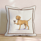 Espresso Martini Vizsla Throw Pillow - Hillcroft Home
