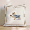 Espresso Martini Yorkshire Terrier Throw Pillow - Hillcroft Home