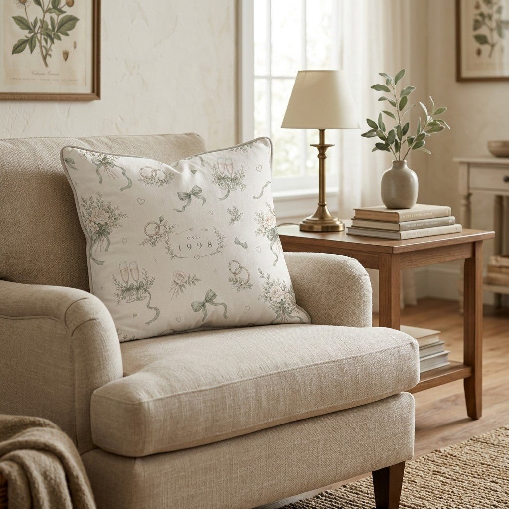 Est. 1998 Throw Pillow - Hillcroft Home