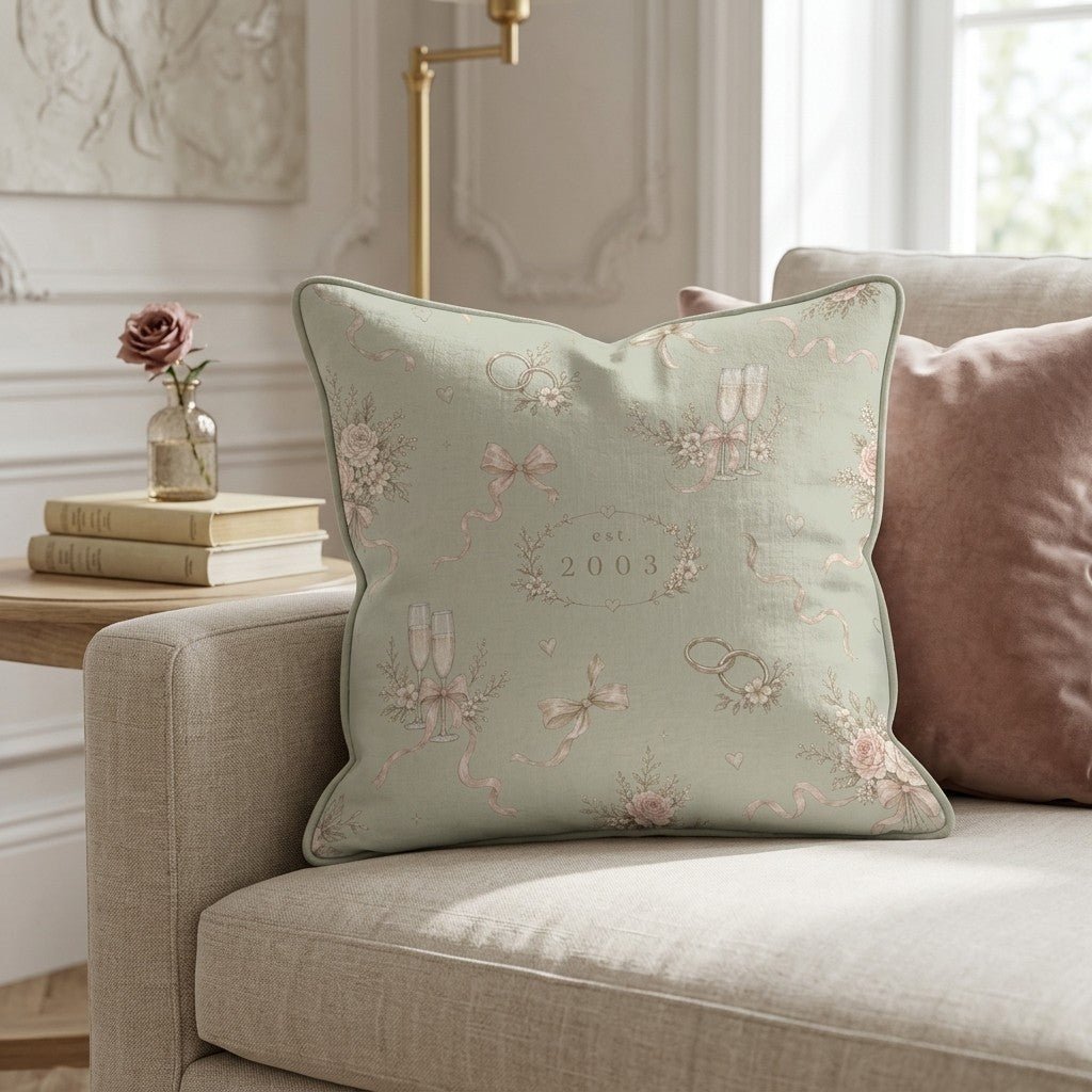 Est. 2003 Throw Pillow - Hillcroft Home