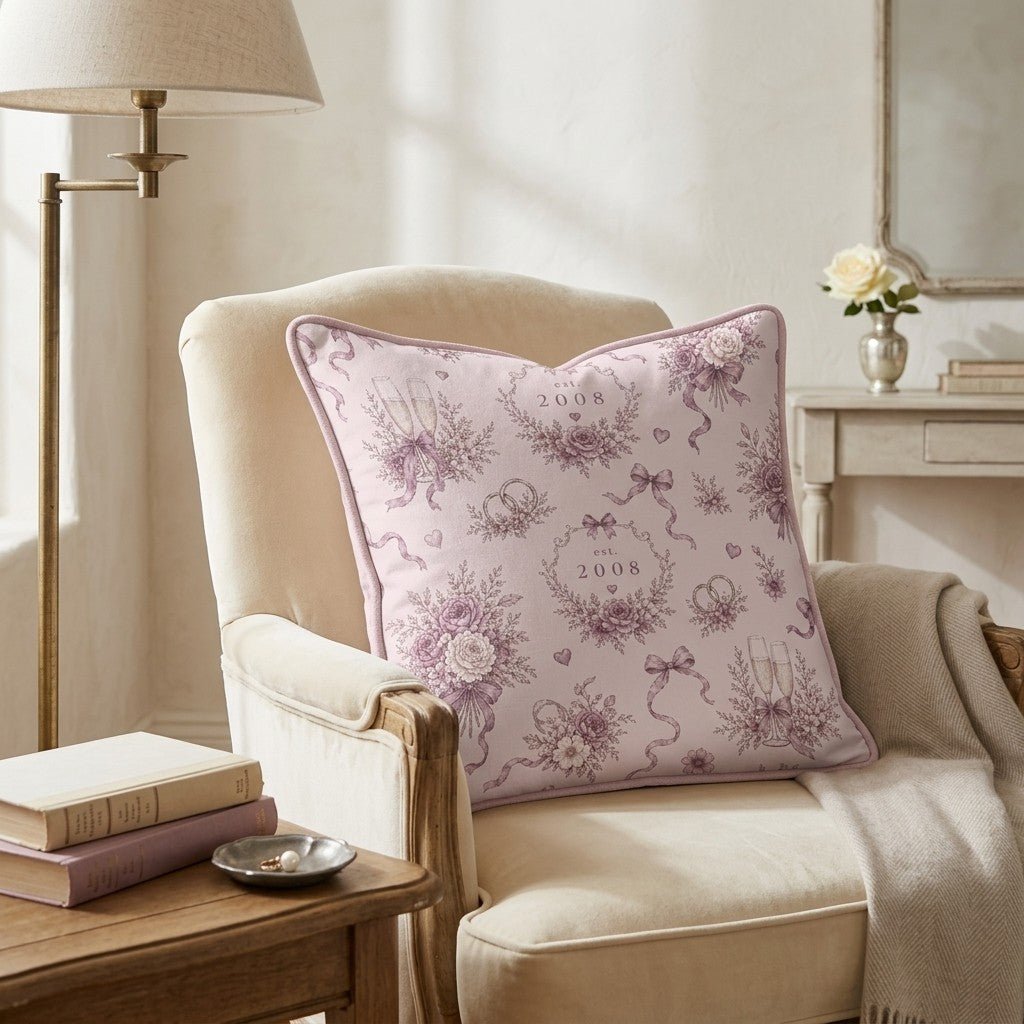 Est. 2008 Throw Pillow - Hillcroft Home