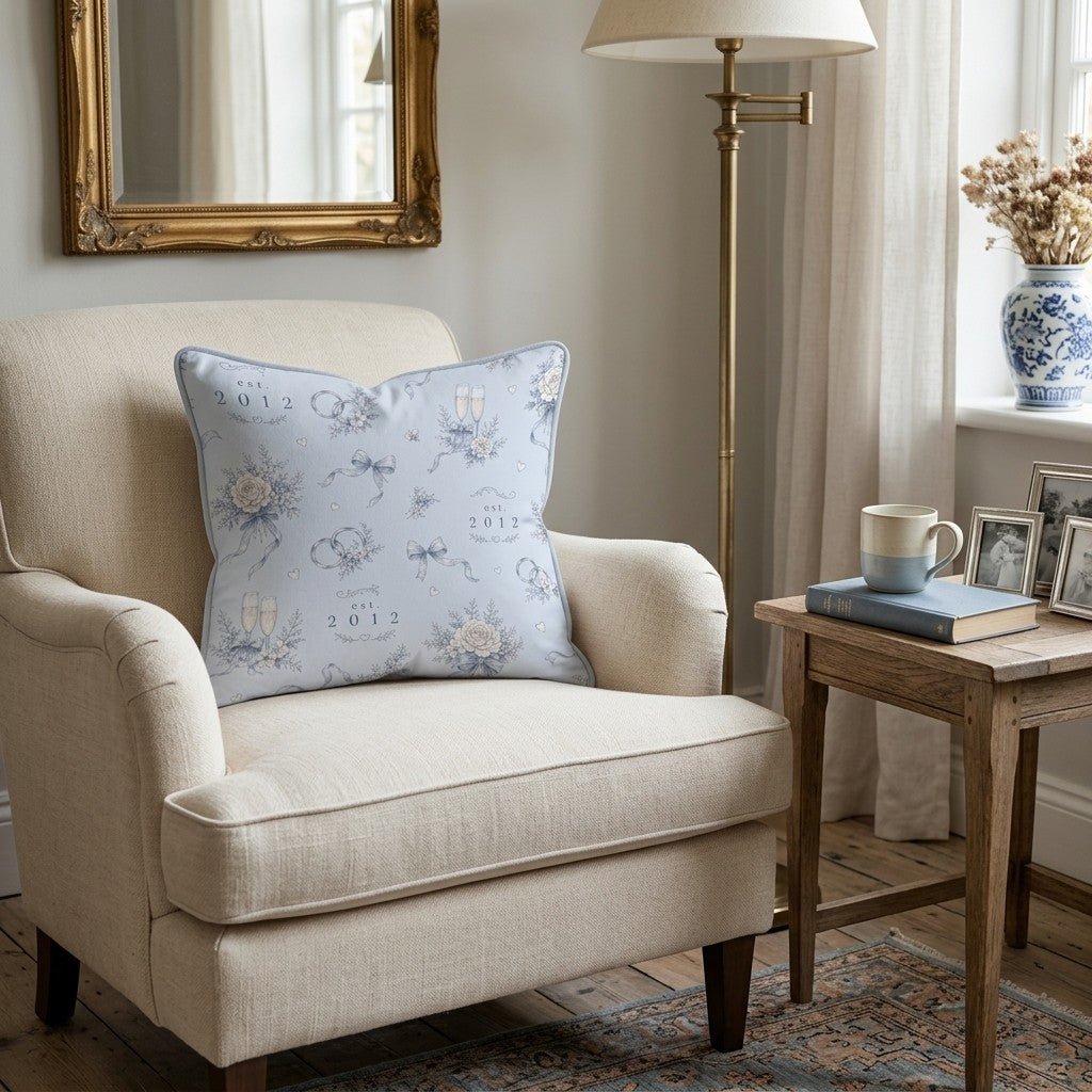 Est. 2012 Throw Pillow - Hillcroft Home