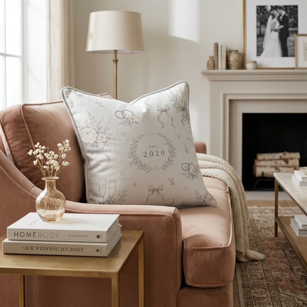 Est. 2020 Throw Pillow - Hillcroft Home